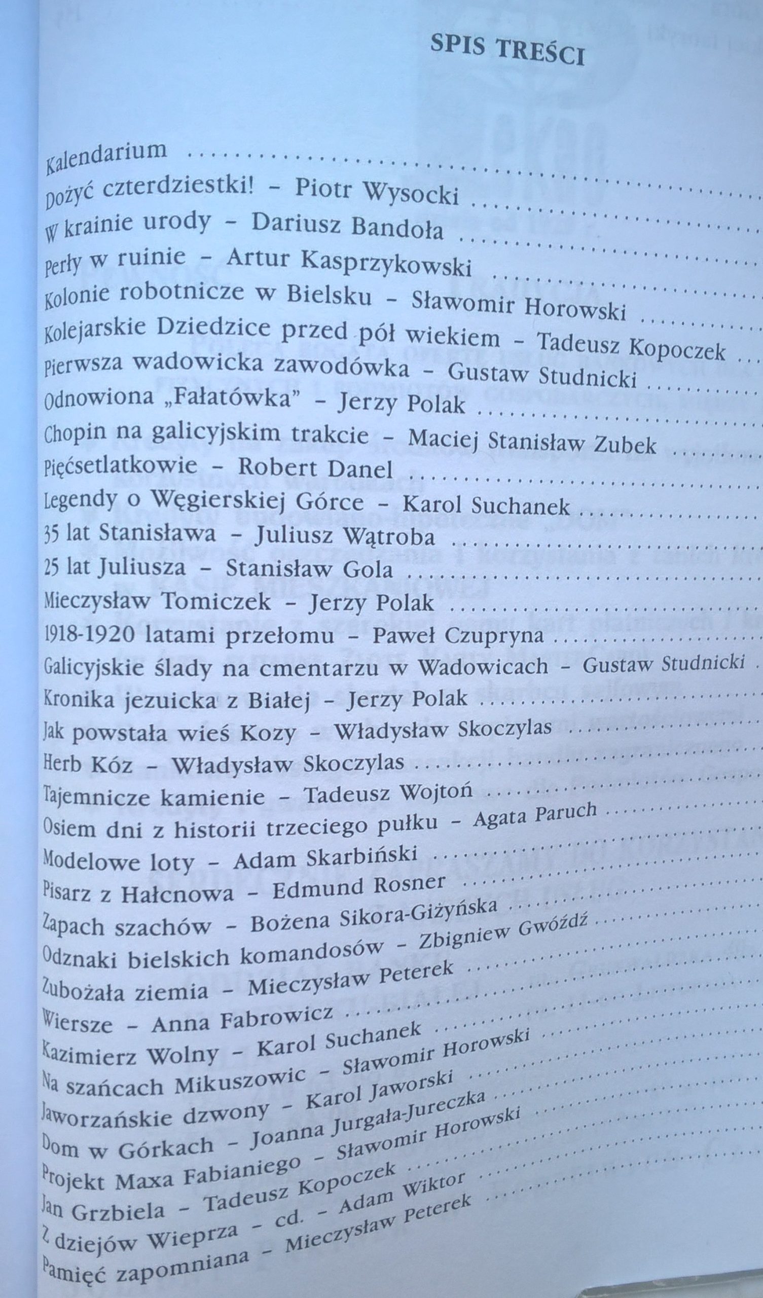 Kalendarz Beskidzki 1997