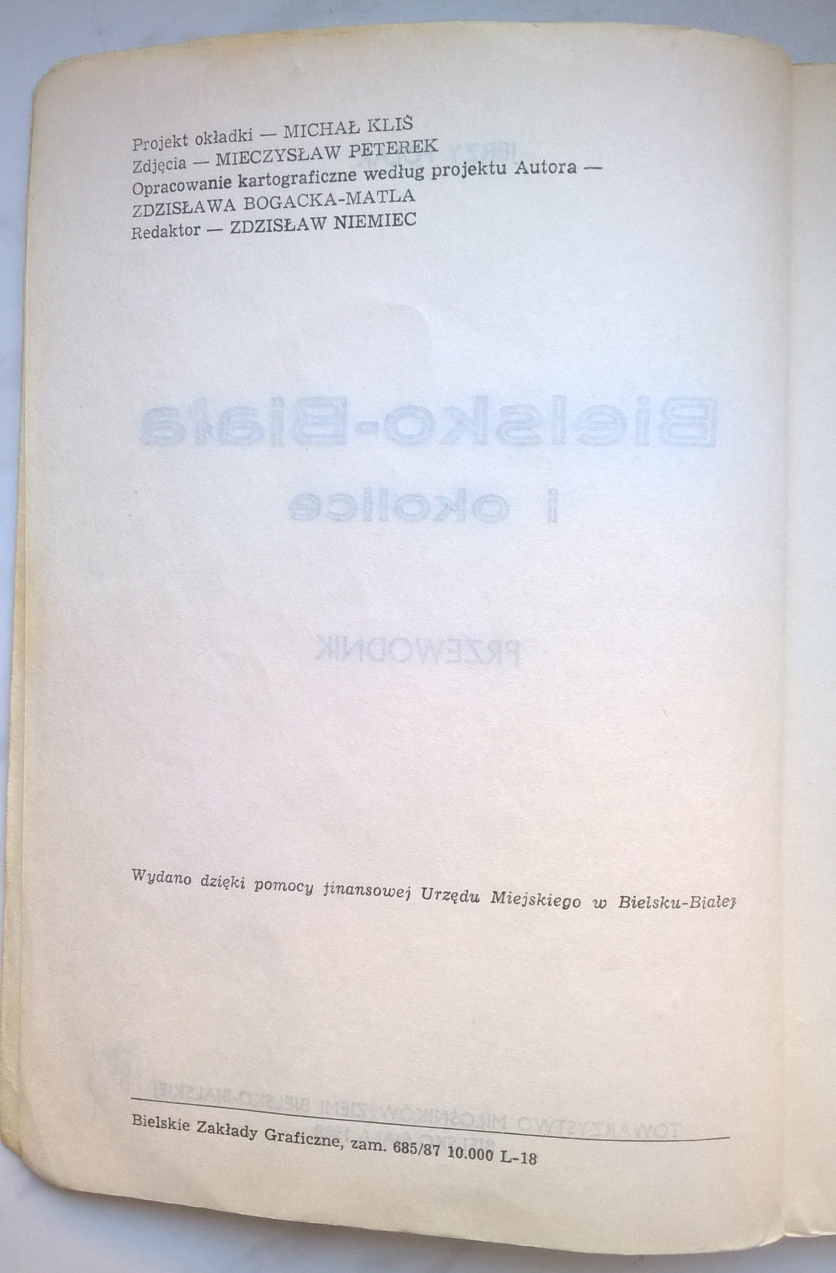 Książka "Bielsko-Biała i okolice - przewodnik" Jerzy Polak, 1988 r.