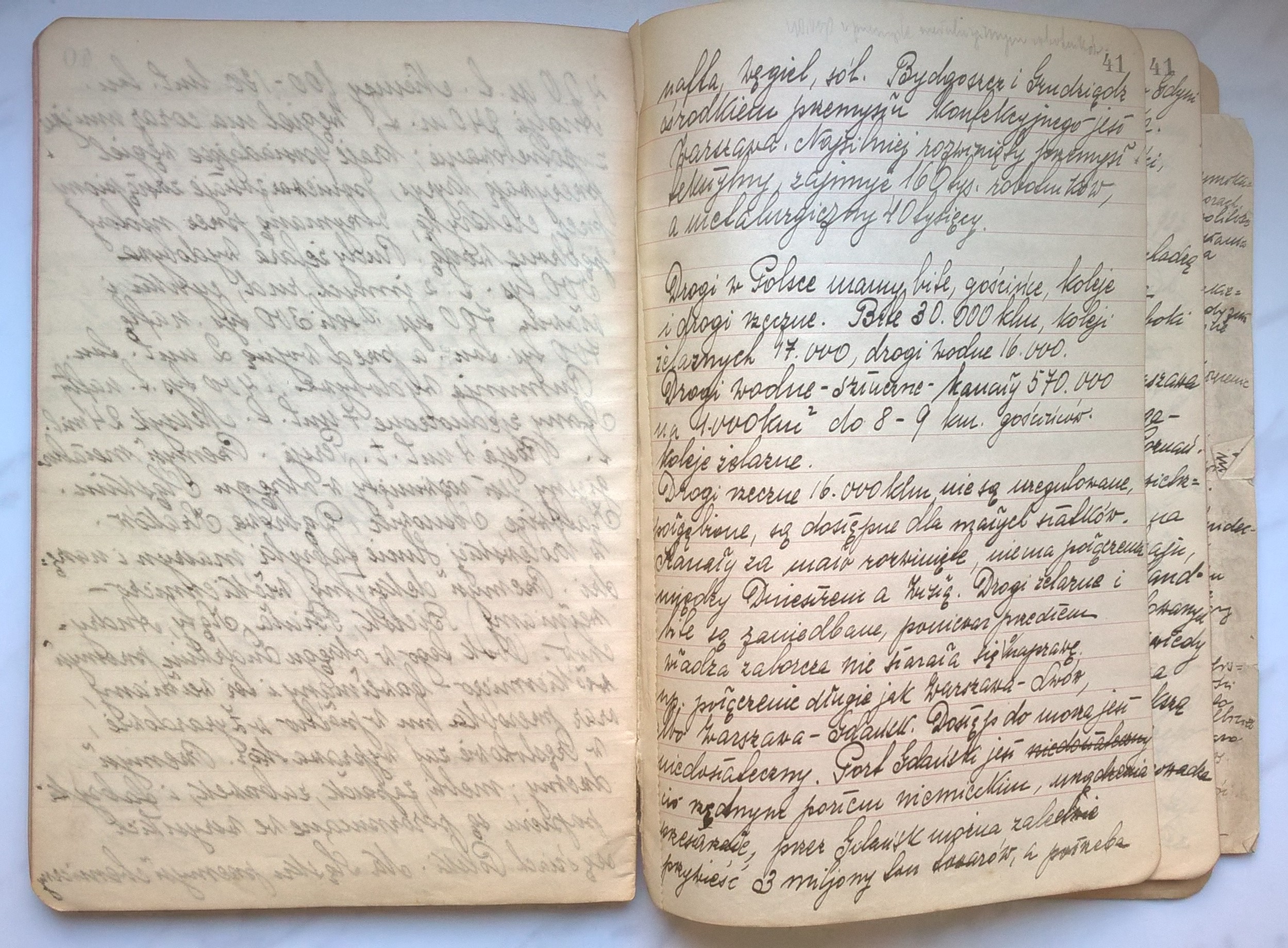 Zeszyt uczennicy Gimnazjum Żeńskiego Zofii Strzałkowskiej we Lwowie - 1920 r., II RP