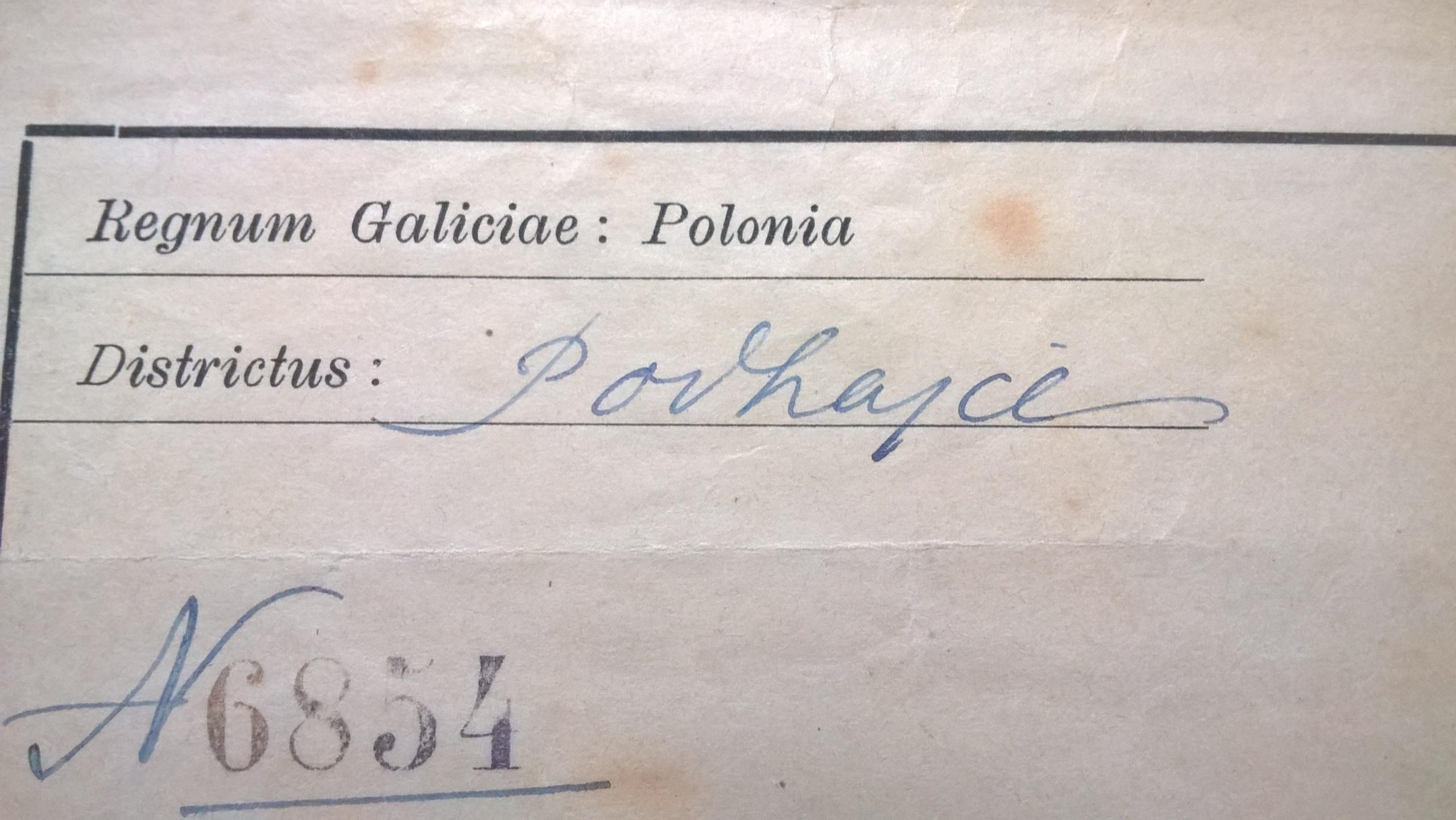 Testimonium Baptismi, Leopoli, 1926 r. - Świadectwo Chrztu, Lwów, II RP - Kresy Wschodnie