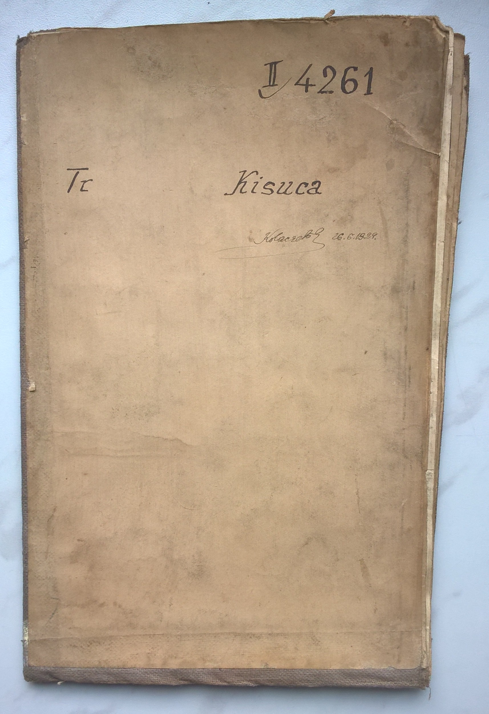 Mapa - Czechosłowacja, rzeka Kisuca - Kraj Żyliński, 1929 r.