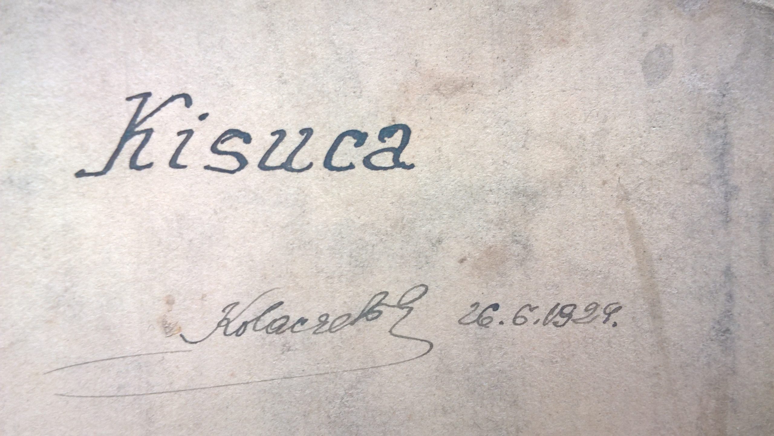 Mapa - Czechosłowacja, rzeka Kisuca - Kraj Żyliński, 1929 r.