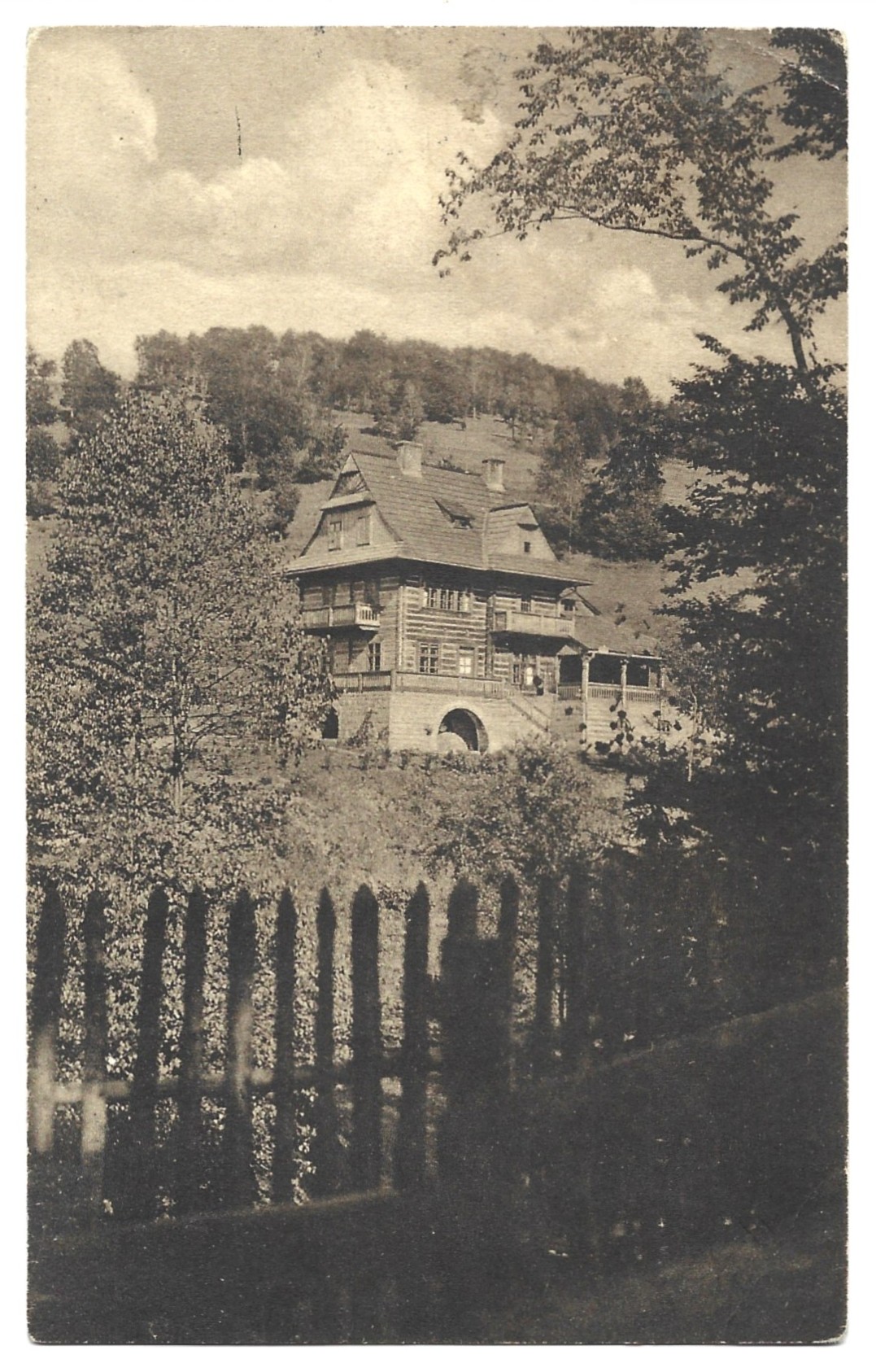 Pocztówka - Wisła. Śląsk Cieszyński - Pensjonat Bukova, 1927 r.