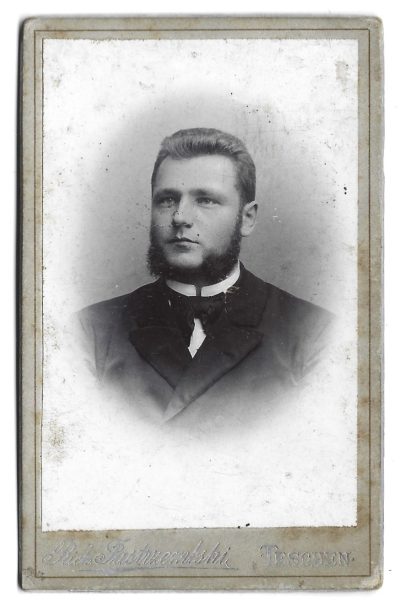 Zdjęcie portretowe mężczyzny - fot. Rich. Jastrzembski, Teschen (Cieszyn), 1897 r.