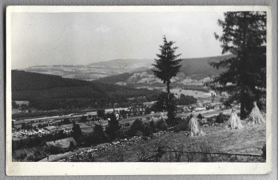 Pocztówka - Beskiden C.-S., Stadt Sucha, Totalansicht - Beskidy, Miasto Sucha, Widok ogólny