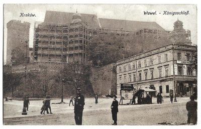 Pocztówka - Kraków. Wawel - Königsschloss (Zamek Królewski), 1920 r.
