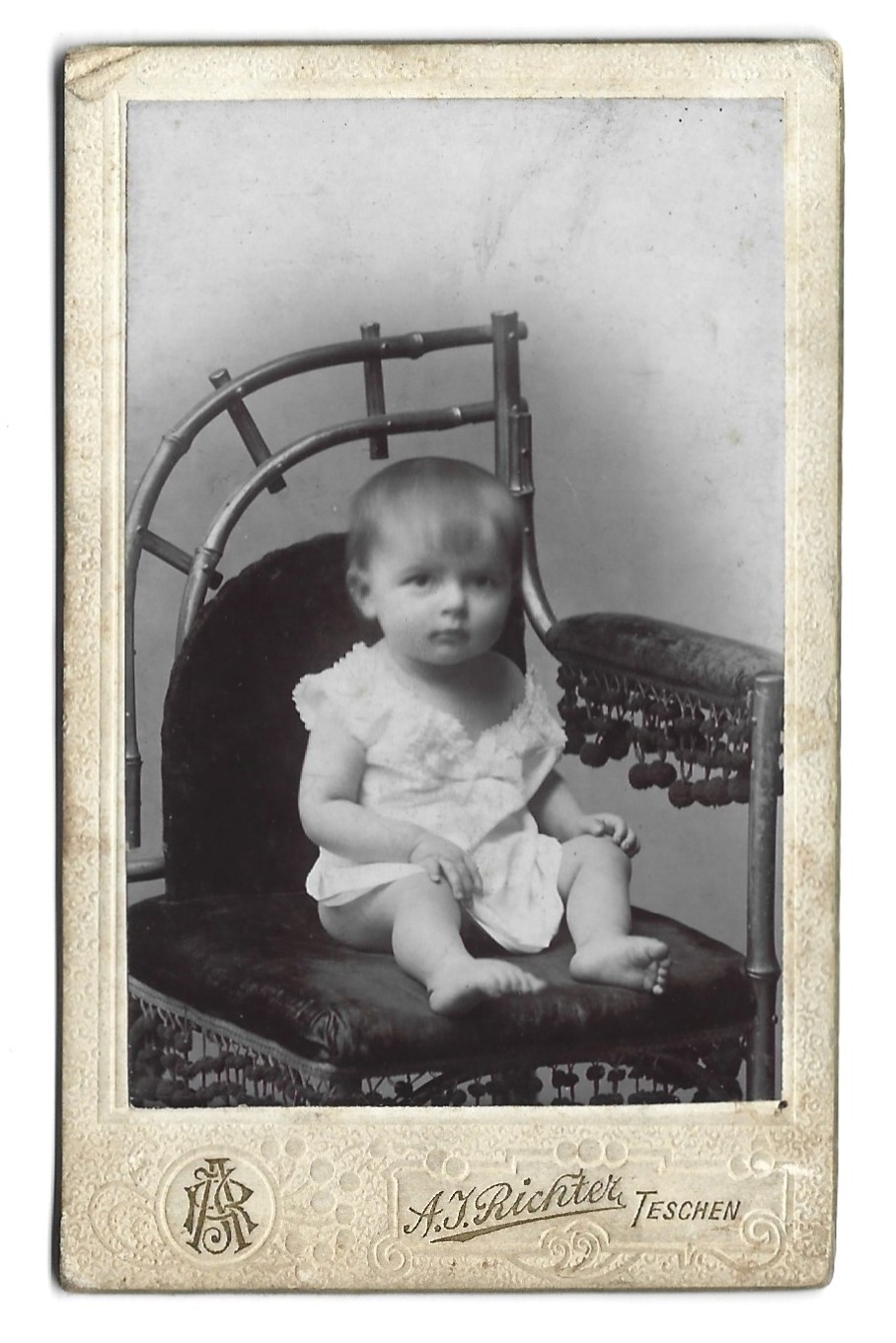 Zdjęcie dziecka - fot. A. J. Richter - Teschen (Cieszyn), 1901 r.