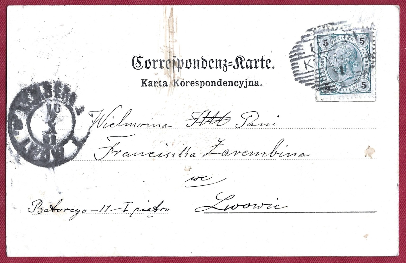 Pocztówka - Krynica. Willa Tatrzańska, 1901 r.