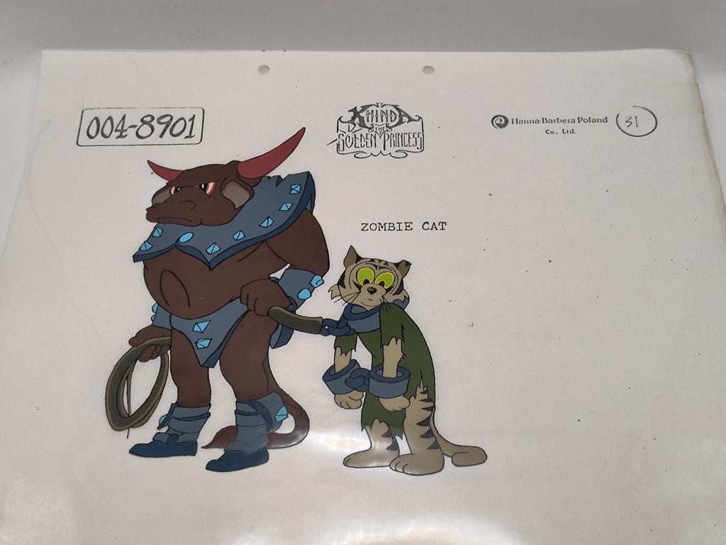 Folia animacyjna z bajki KHINDA The Golden Princess-ZOMBIE CAT - Hanna-Barbera, POLAND