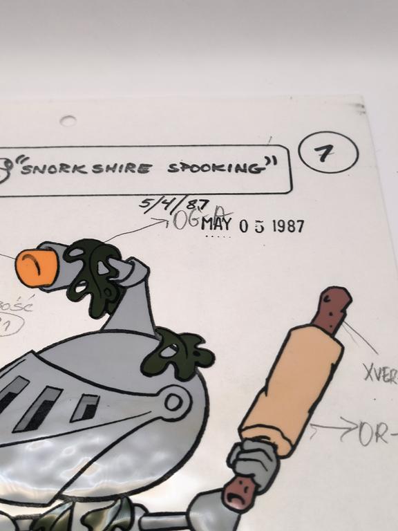 Folia animacyjna z bajki SNORKS "The Snorkshire Spooking", 1987r.
