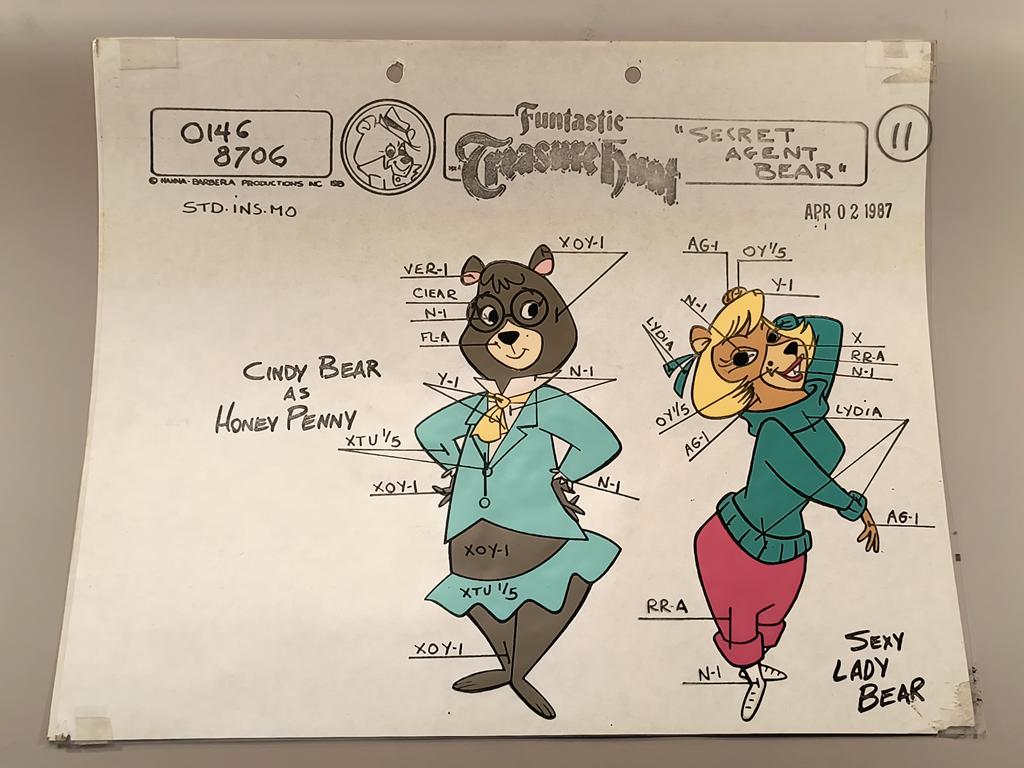 Folia animacyjna z bajki „Miś Yogi. Sexy Lady Bear" – Hanna-Barbera