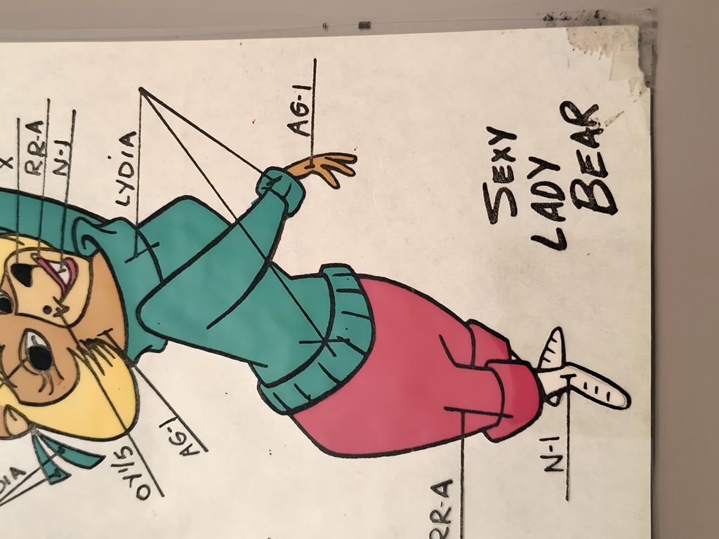 Folia animacyjna z bajki „Miś Yogi. Sexy Lady Bear" – Hanna-Barbera