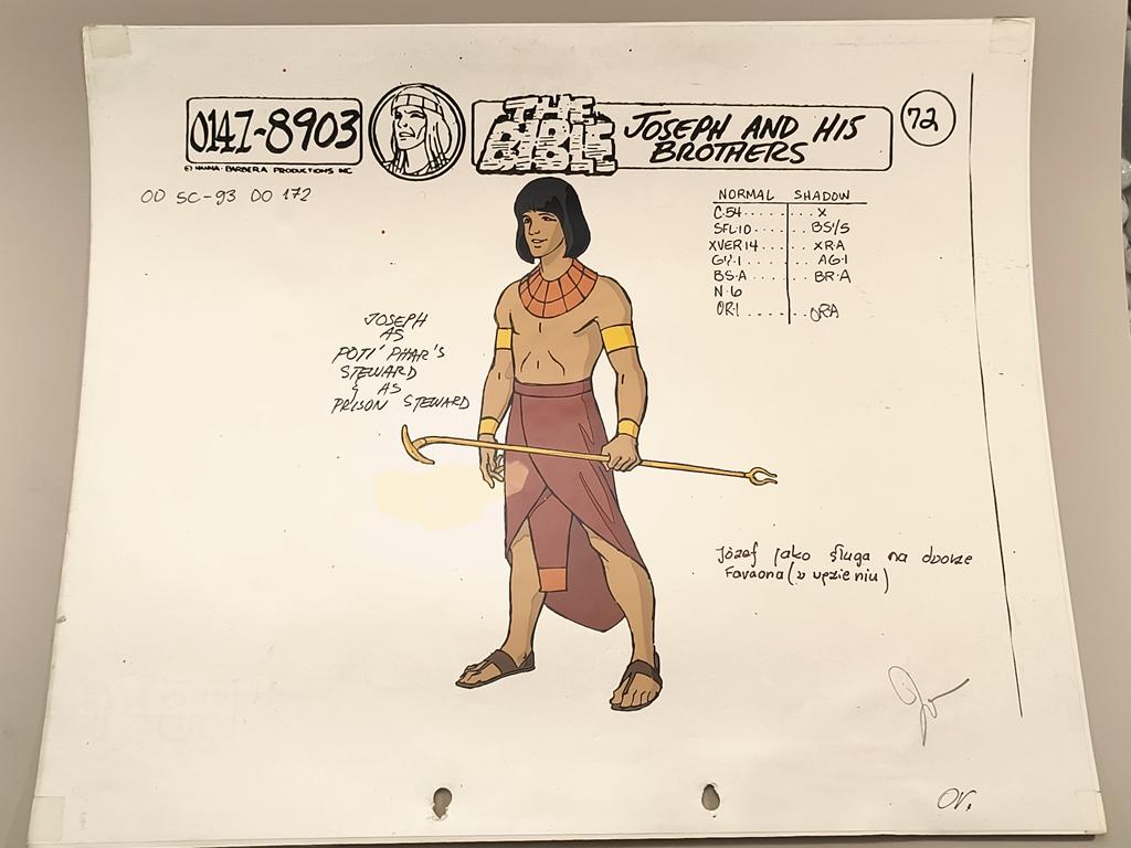 Folia animacyjna „Biblia. Józef i jego bracia - Józef jako sługa na dworze Faraona”, 1989 r.