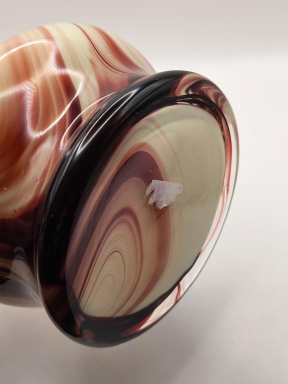 Wazon-dzbanek, szkło PRL