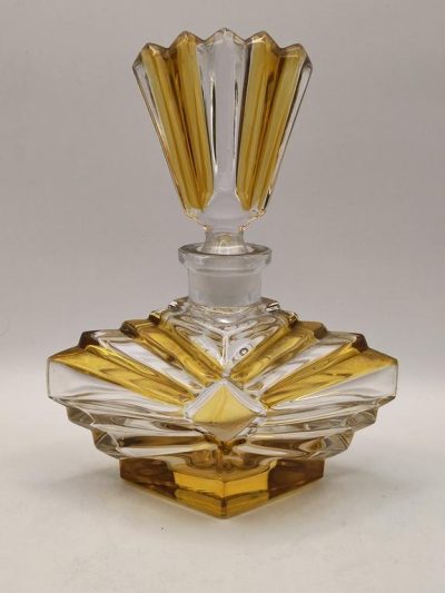 Pojemnik szklany na perfumy, art-deco
