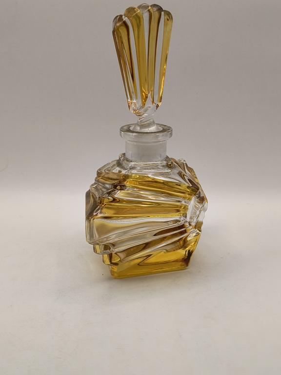 Pojemnik szklany na perfumy, art-deco
