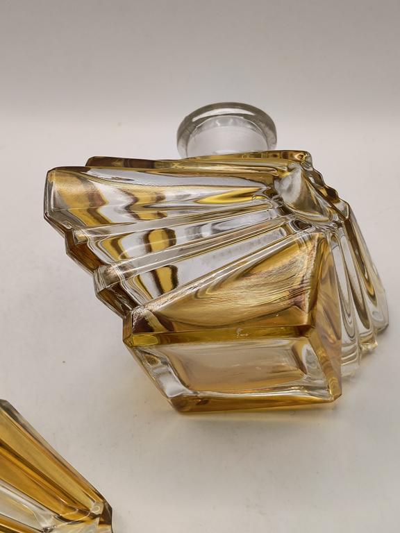 Pojemnik szklany na perfumy, art-deco