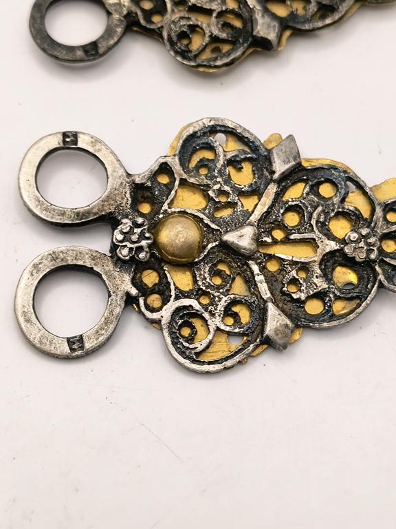 Zapinki do stroju cieszyńskiego - HOCZKI – komplet, 6 sztuk