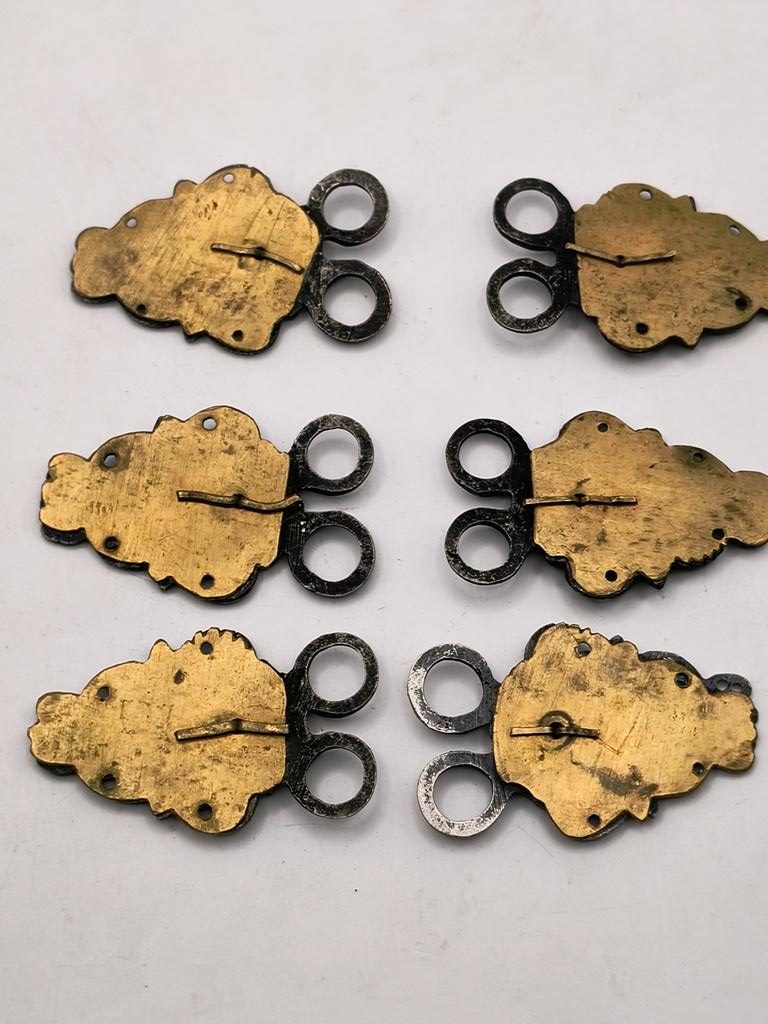 Zapinki do stroju cieszyńskiego - HOCZKI – komplet, 6 sztuk