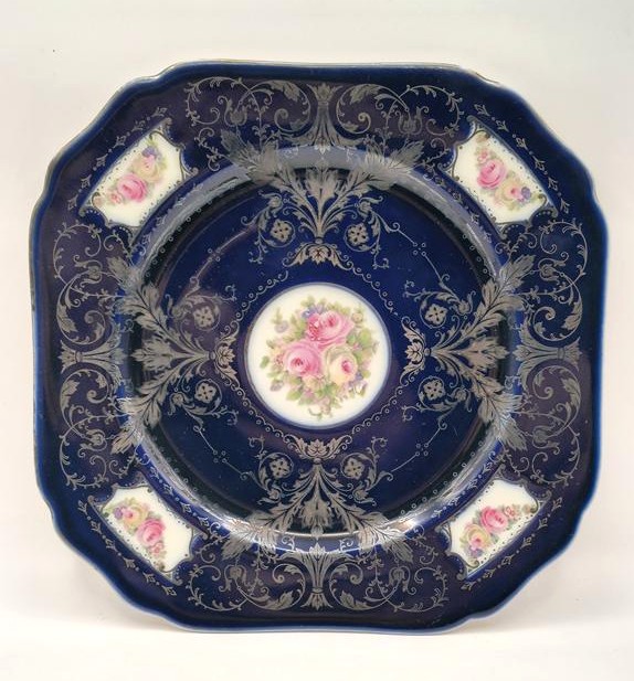 Patera porcelanowa z motywem kwiatowym - Hutschenreuther, Niemcy