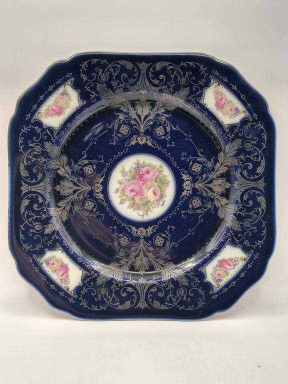 Patera porcelanowa z motywem kwiatowym - Hutschenreuther, Niemcy