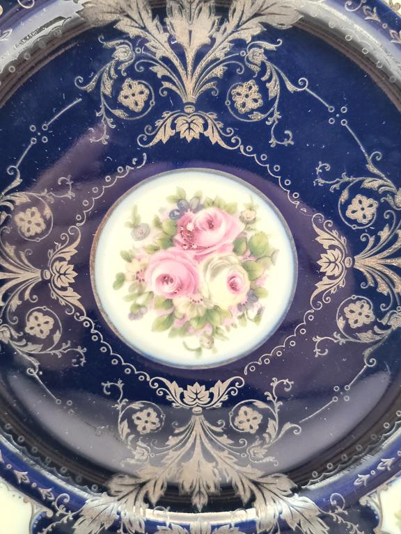 Patera porcelanowa z motywem kwiatowym - Hutschenreuther, Niemcy