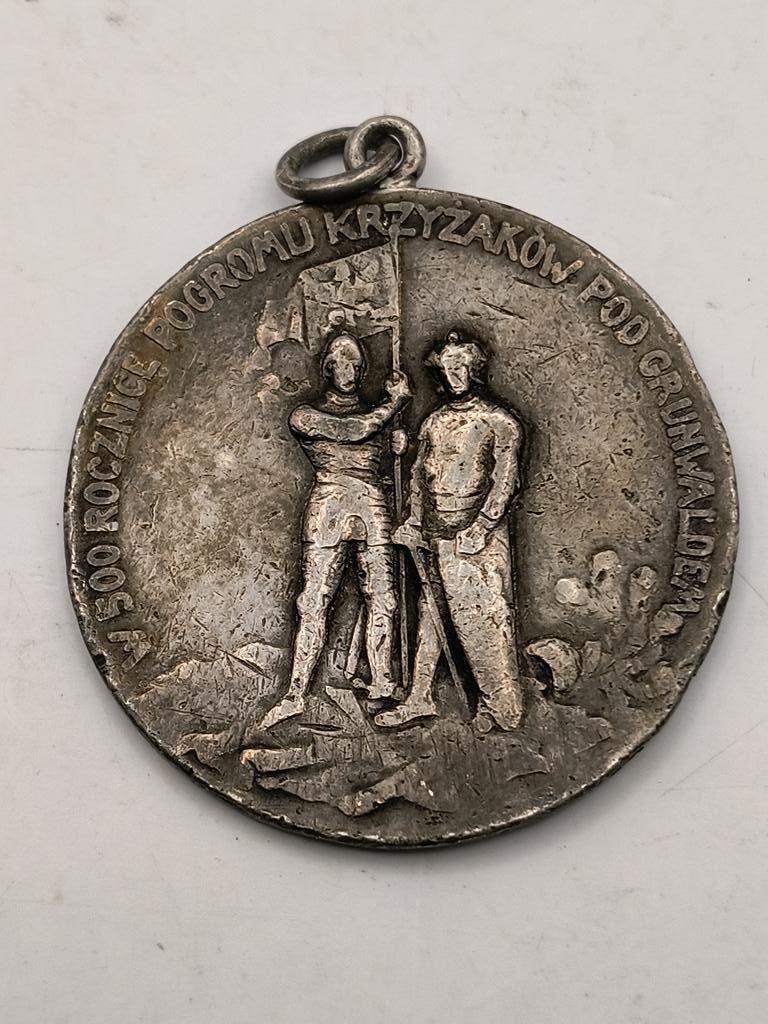 Medal - W 500 Rocznicę Pogromu Krzyżaków pod Grunwaldem / Król Jagiełło, W. Ks. Witold, 1410-1910