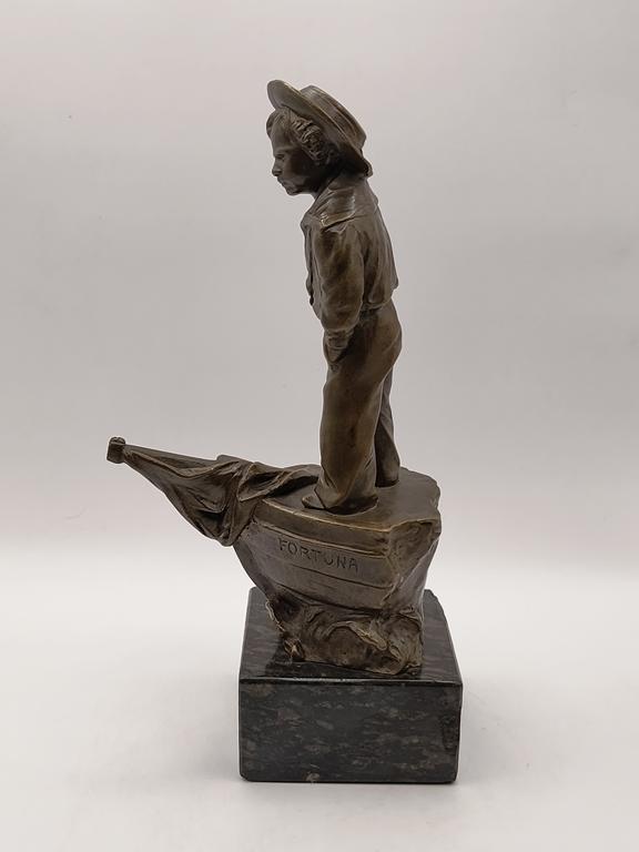 Figurka z brązu - marynarz - Schmidt-Felling