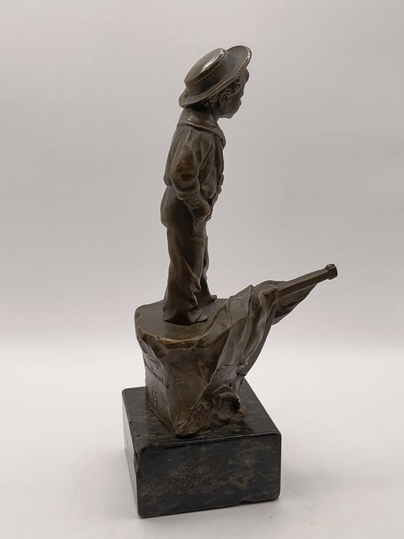 Figurka z brązu - marynarz - Schmidt-Felling