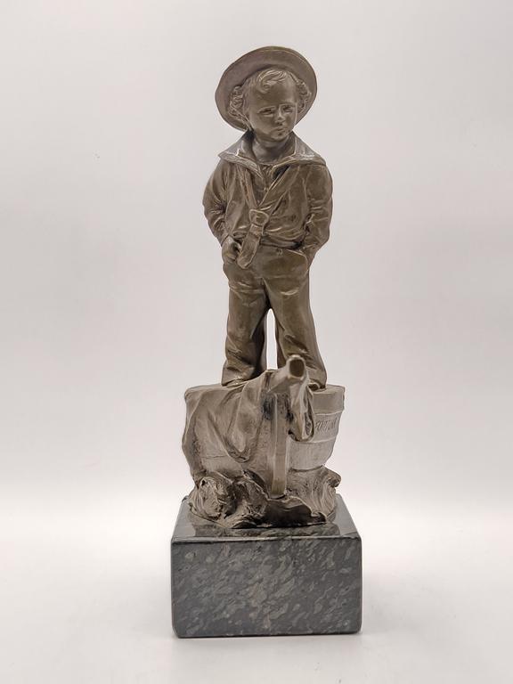 Figurka z brązu - marynarz - Schmidt-Felling