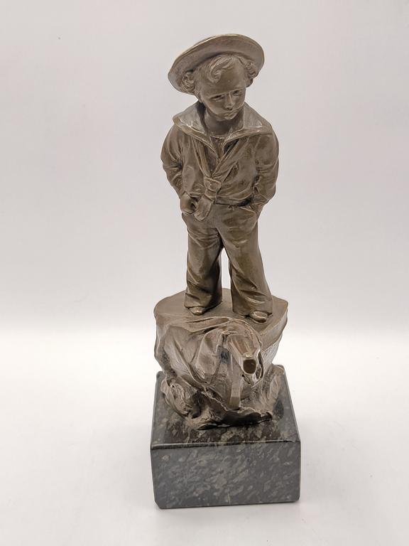 Figurka z brązu - marynarz - Schmidt-Felling