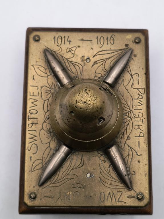 Pamiątka z I Wojny Światowej, 1914-1916 - bibularz gabinetowy