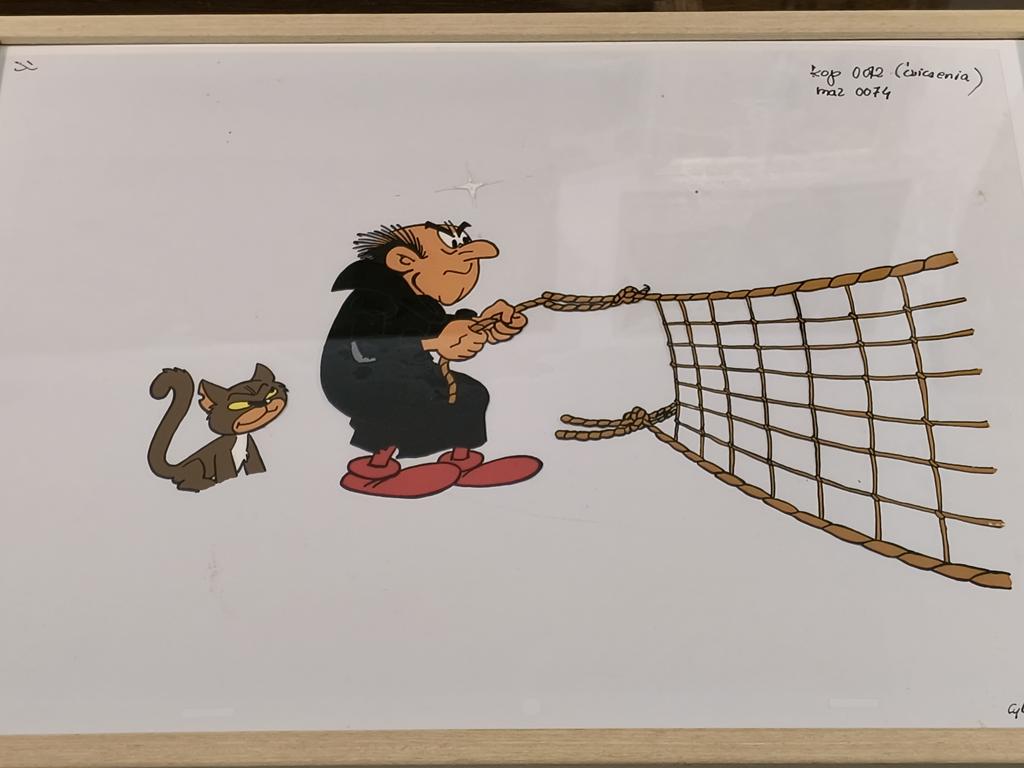 Folia animacyjna z bajki SMERFY, Gargamel z Klakierem