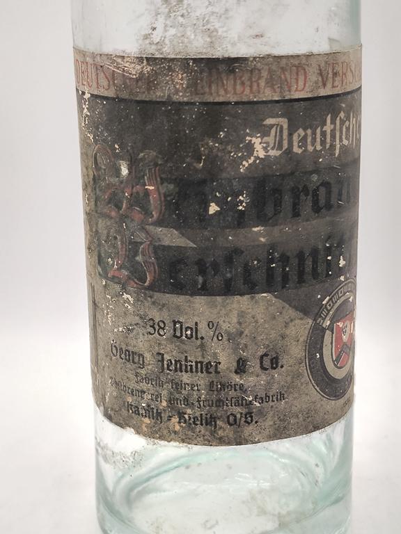 Butelka szklana - Georg Jenkner & Co. - KAMITZ, BIELITZ, O/S (Bielsko)