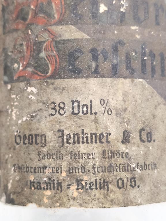 Butelka szklana - Georg Jenkner & Co. - KAMITZ, BIELITZ, O/S (Bielsko)