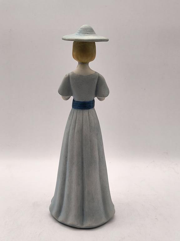 Figurka porcelanowa - kobieta w kapeluszu
