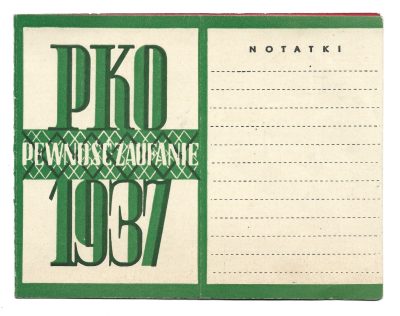 Kalendarz PKO - 1937 rok