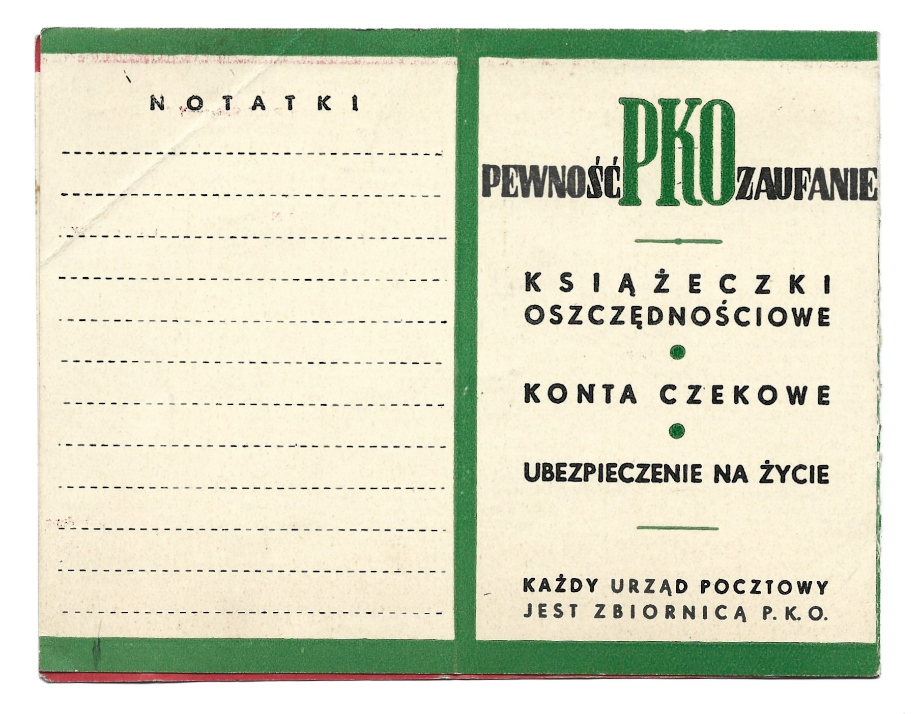 Kalendarz PKO - 1937 rok
