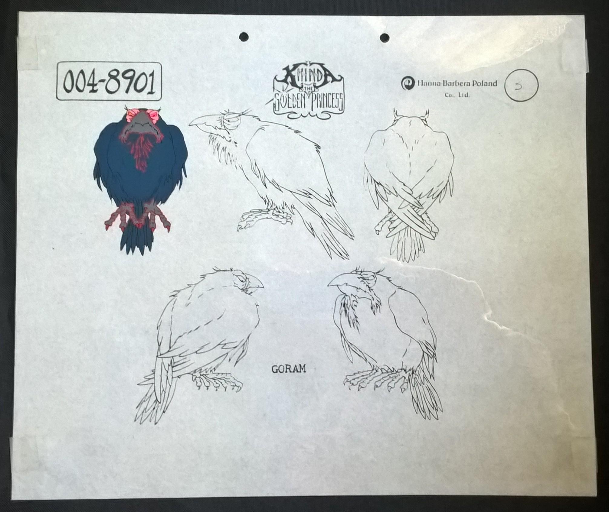 Folia animacyjna z bajki Hanna-Barbera Poland "The Golden Princess" - GORAM (niebieski)