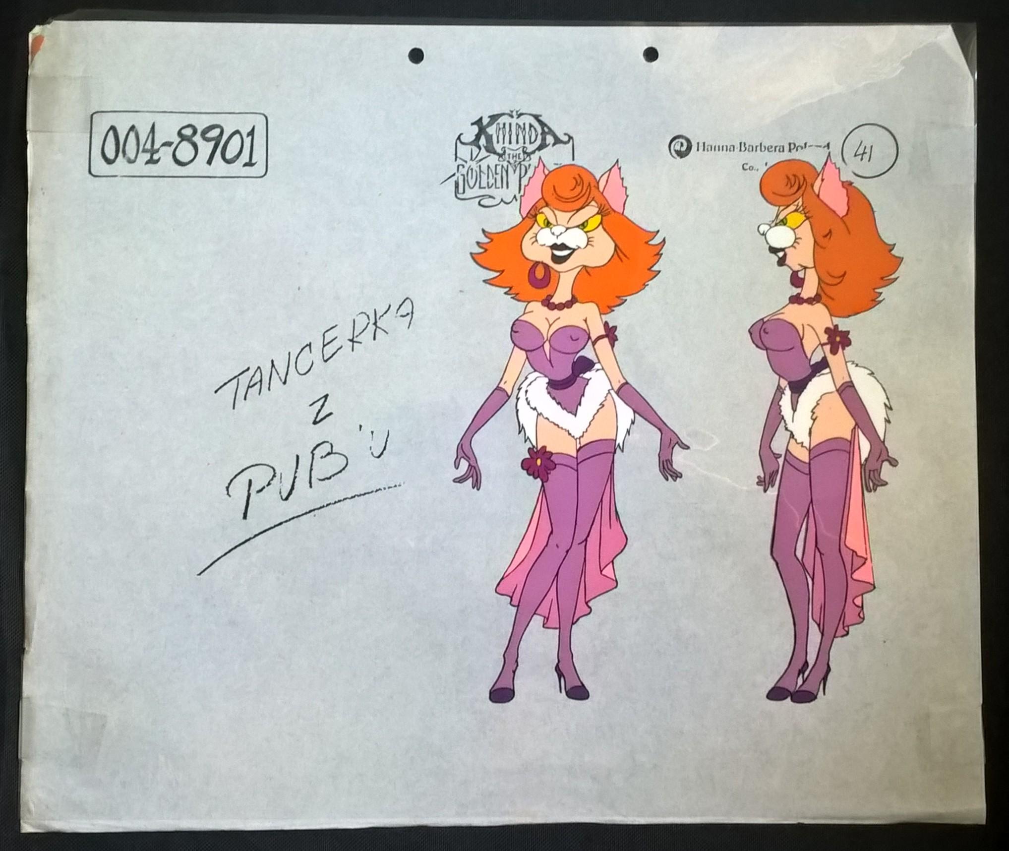Folia animacyjna z bajki Hanna-Barbera Poland "The Golden Princess" - TANCERKA Z PUB'U