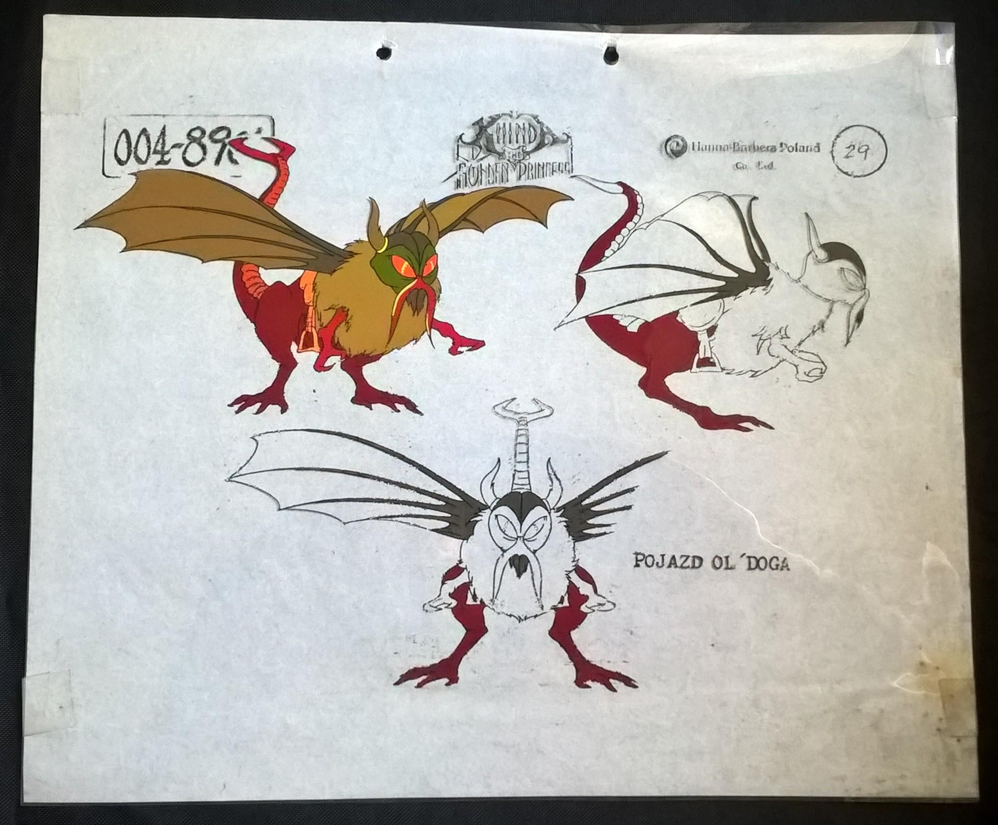 Folia animacyjna z bajki Hanna-Barbera Poland "The Golden Princess" - POJAZD OL 'DOGA