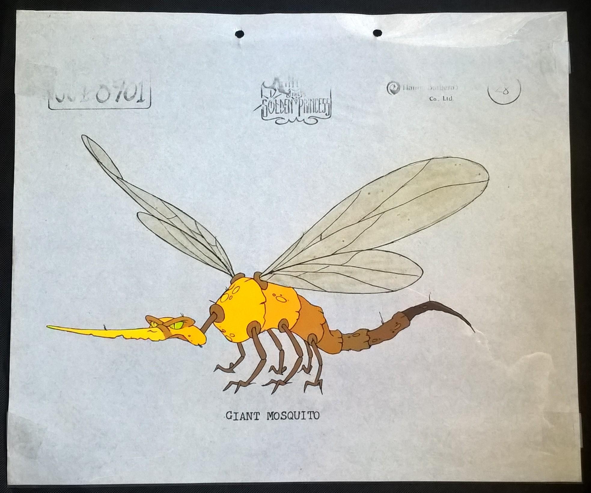 Folia animacyjna z bajki Hanna-Barbera Poland "The Golden Princess" - GIANT MOSQUITO-Gigantyczny komar