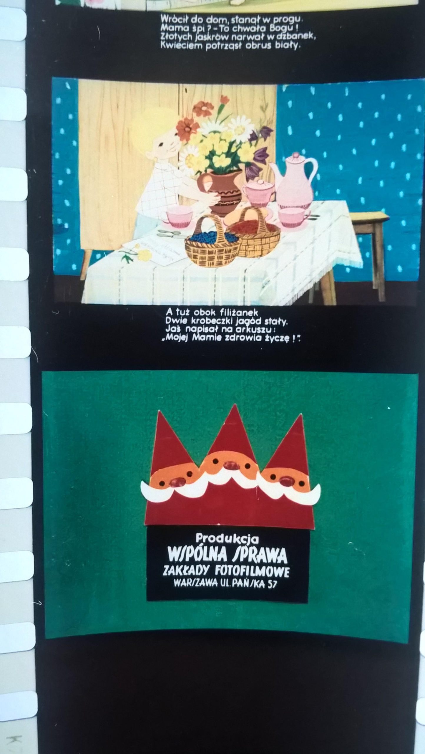 Bajka na projektor, przeźrocze "Na jagody" wg Marii Konopnickiej