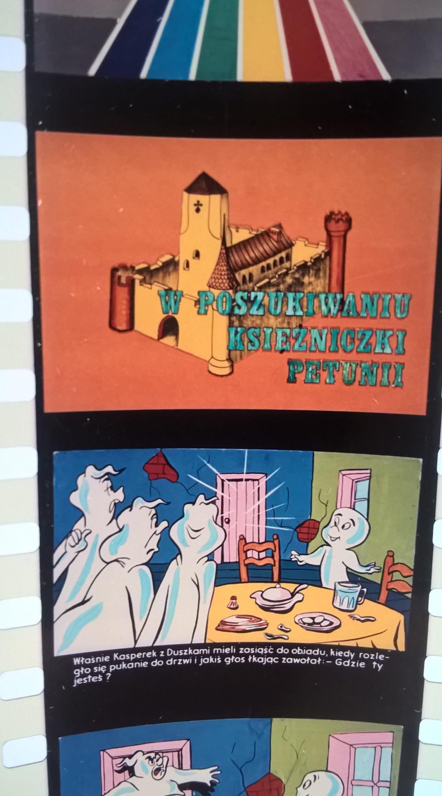 Bajka na projektor, przeźrocze "Casper przyjazny duszek - W poszukiwaniu księżniczki Petunii"