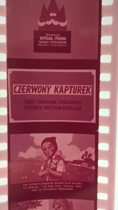 Bajka na projektor, przeźrocze "Czerwony Kapturek"