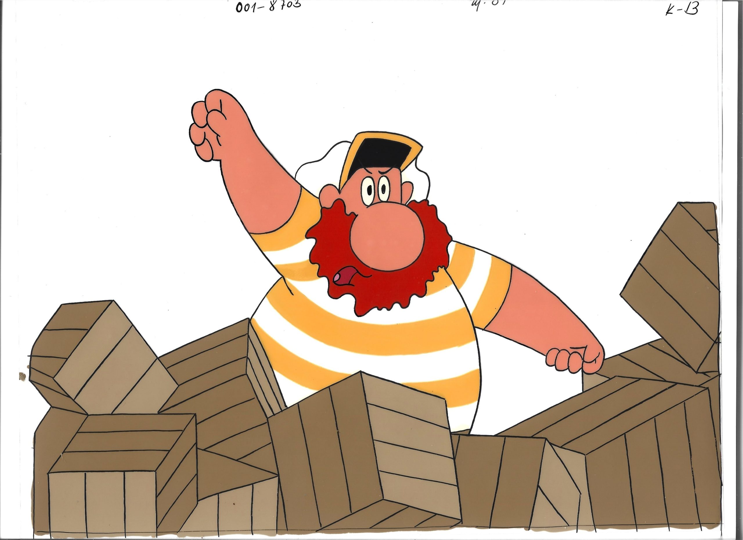 Folia animacyjna z bajki "Podróże Kapitana Klipera" - Kapitan Kliper