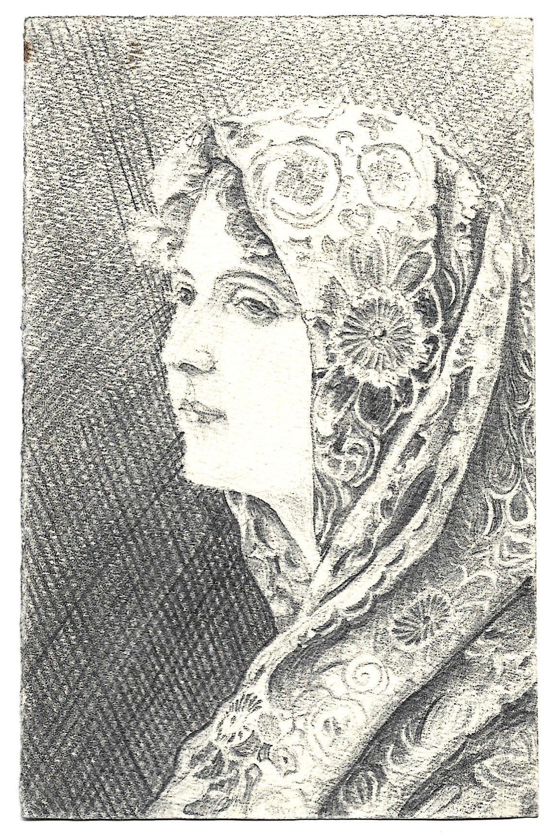 Portret kobiety - szkic ołówkiem