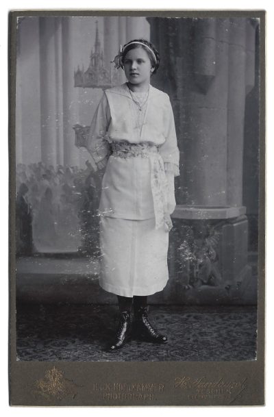 Zdjęcie – portret kobiety – fot. H. Jandaurek, Teschen (Cieszyn), 1914r.