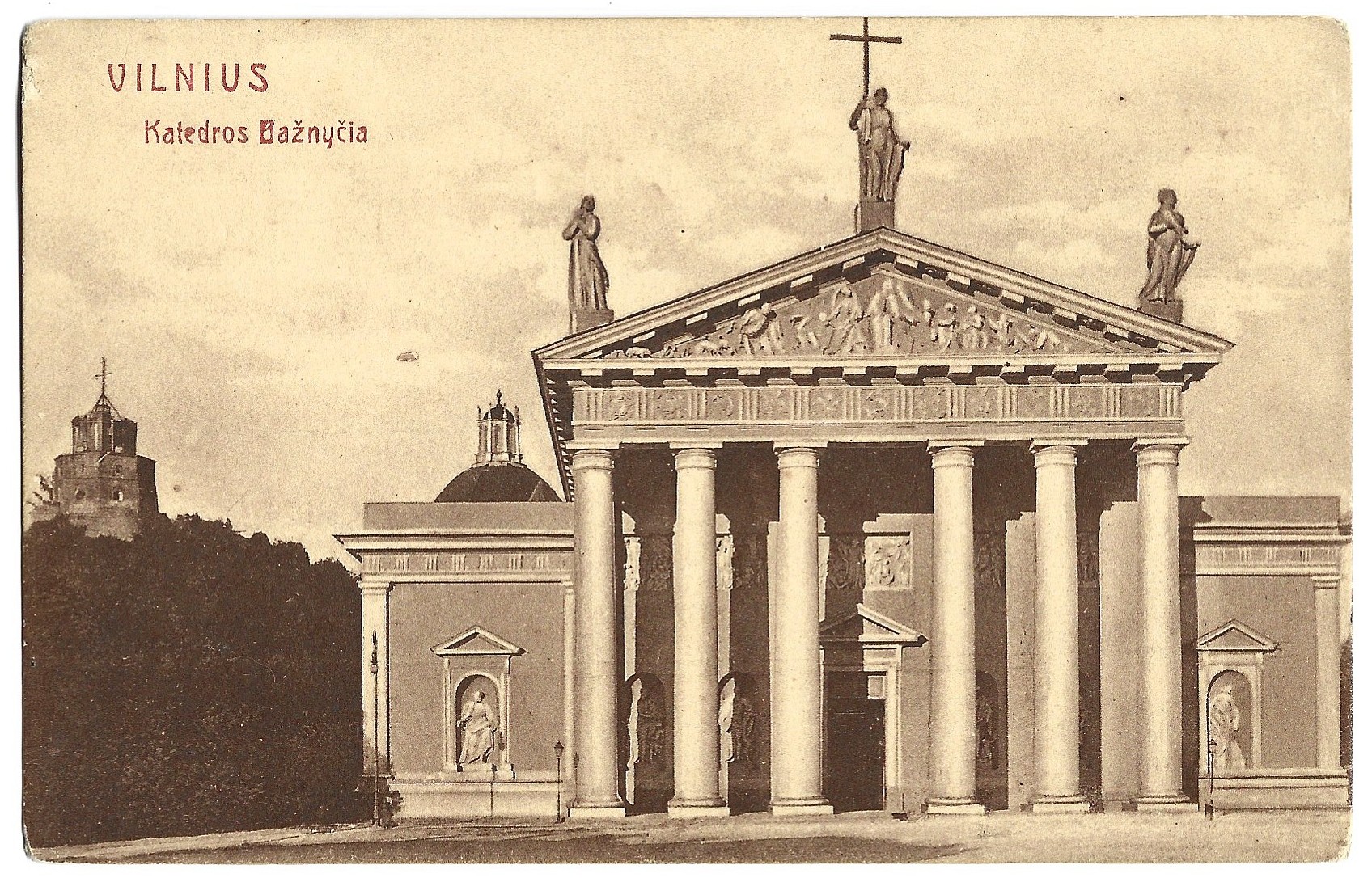 Pocztówka - Vilnius. Katedros Bažnyčia - Wilno. Kościół Katedralny - Katedra Wileńska
