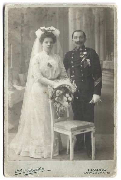 Zdjęcie ślubne żołnierza - fot. Stanisław Stadler, Kraków